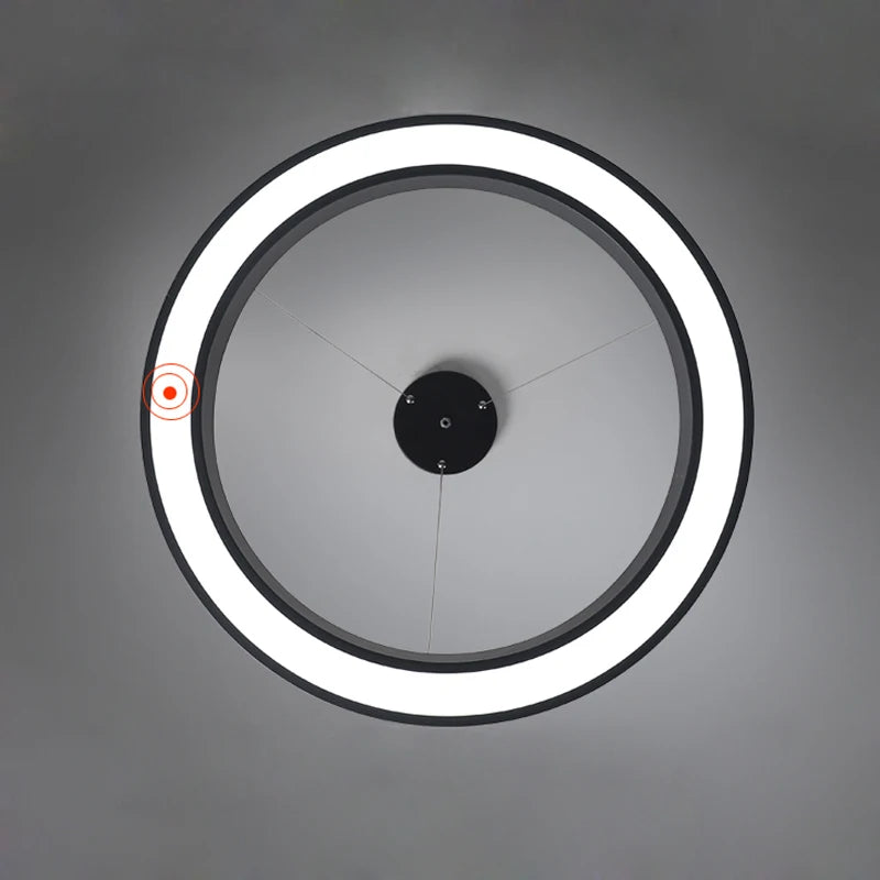 Modern D400 500 600 700 800 1000 1200mm Single Ring Circle Ring Led Iron Pendant Led Project Light