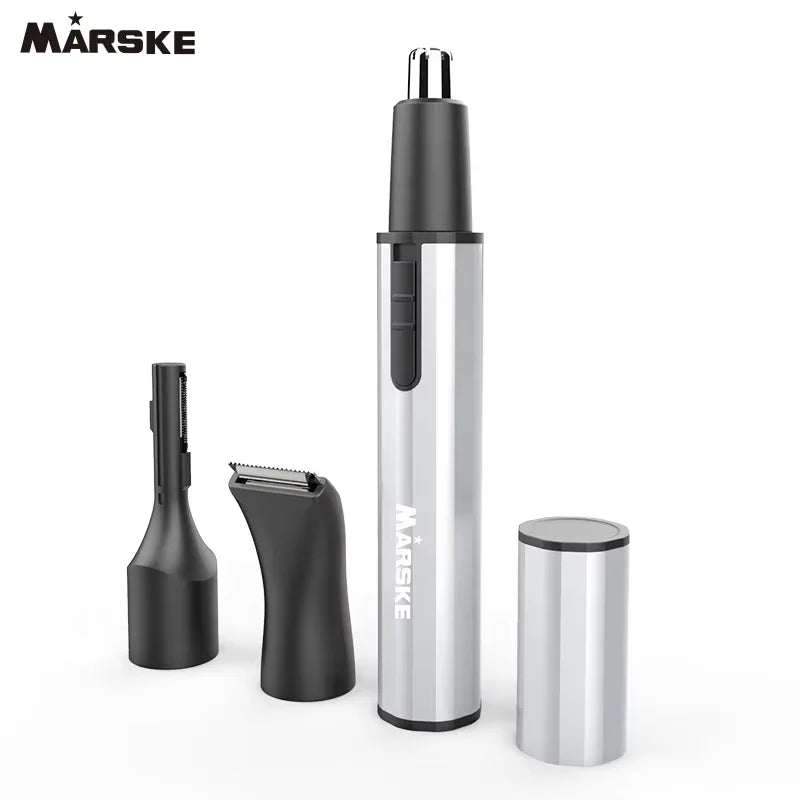 Men's 3-in-1 Professional Painless USB Rechargeable Portable Household Nose & Ear Hair Trimmer