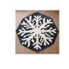 Customizable 9ft Modern Abstract Style Christmas Snowflake NewZealand Wool Rug Hand-Tufted High Pile Stain Resistant Area