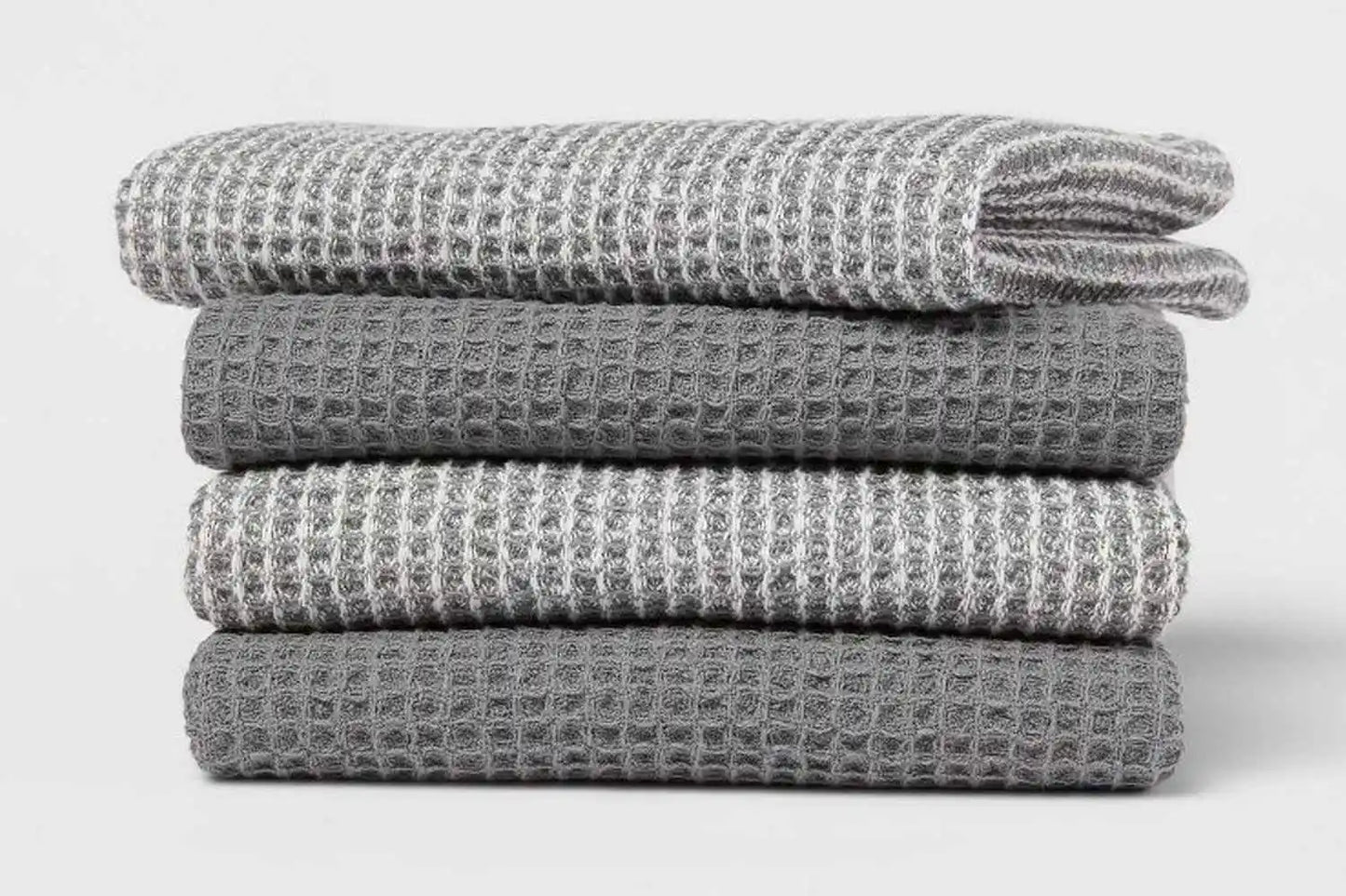 Child-Proof Cotton Kitchen Towels with Woven Texture Premium yarn dyed