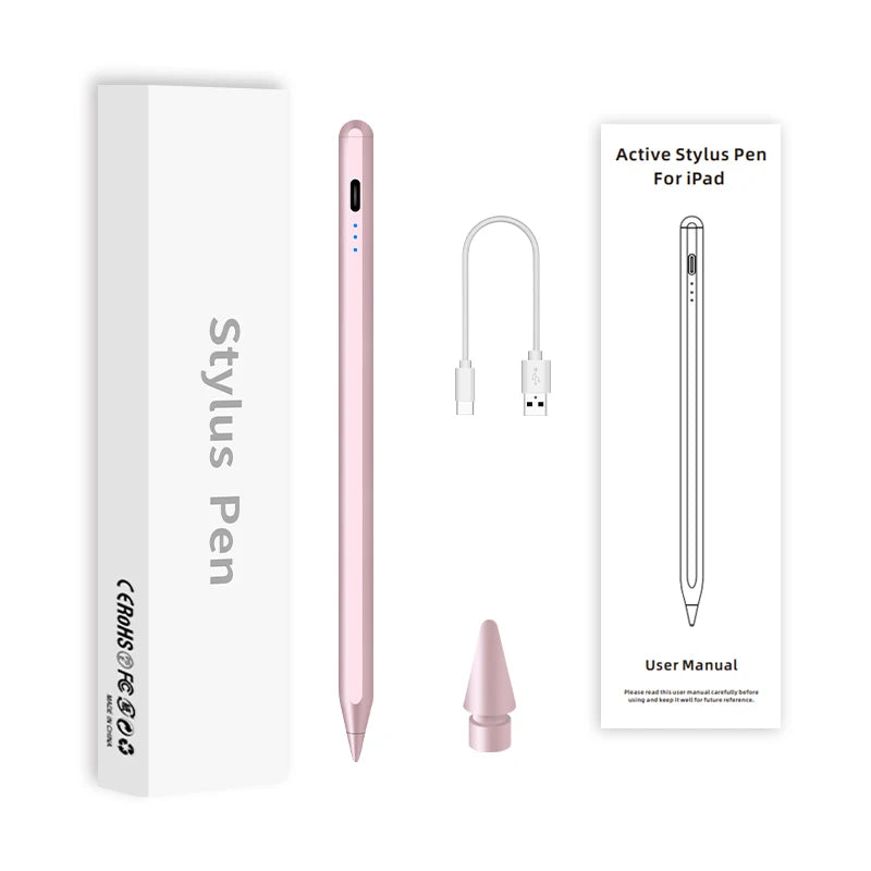2024 Brand New Arrival Original Fast Charging Pink Aluminum Alloy Active Stylus Capacitive Pen 2nd Gen Pencil for Ipad
