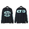 NFC HELL American Style Hip Hop Jersey 500g Long Sleeve Men's Sweatshirt Regular Fit 100% Cotton Print Trendy Casual Street