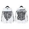 NFC HELL American Style Hip Hop Jersey 500g Long Sleeve Men's Sweatshirt Regular Fit 100% Cotton Print Trendy Casual Street
