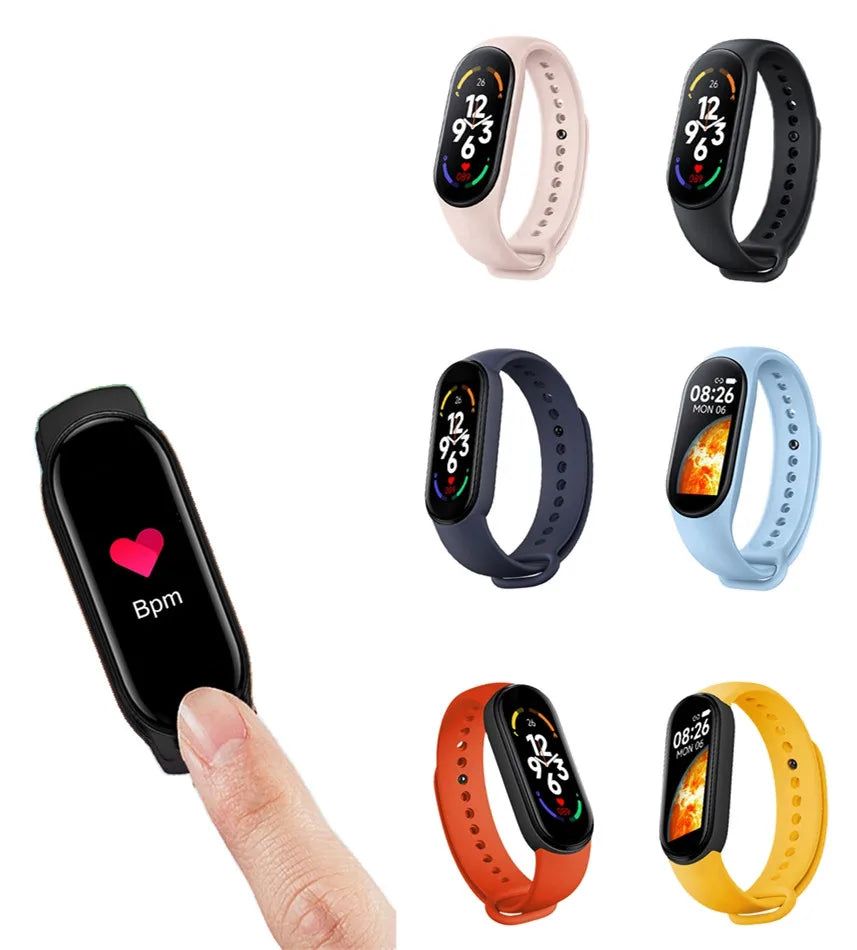 Hot Mi Band 7 Smart Watch  M7 M6 M5 M4 Smart Band Fitness Smartband Mi Bracelet Smartwatch M7