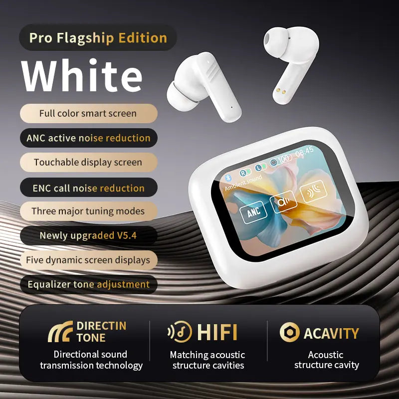 NEW Trend Touch Screen Charging Case Wireless Earphone ENC ANC Earbuds BT 5.3 In-Ear TWS LX-10 Headphones