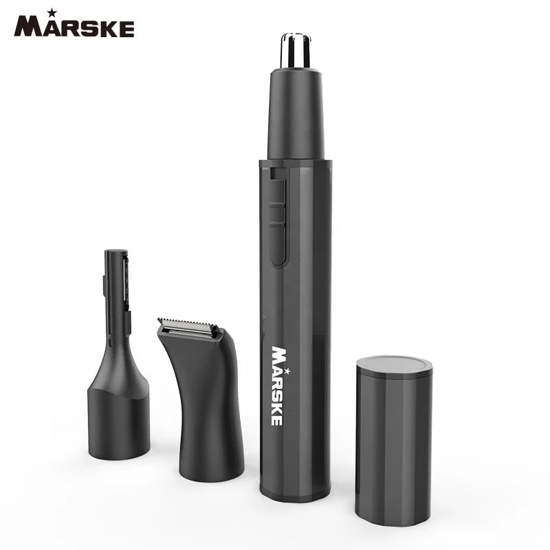 Men's 3-in-1 Professional Painless USB Rechargeable Portable Household Nose & Ear Hair Trimmer