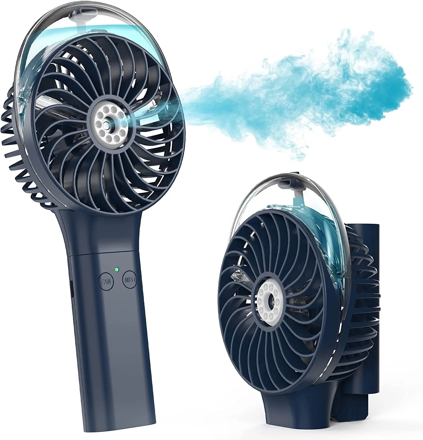 Mini Handheld Spray Fan 3000mAh Misting Function Foldable Design Portable Fan