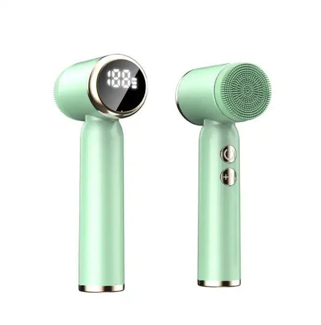 IFINE Rechargeable Hot Cold Electric Sonic Silicone Facial Cleansing Brush Beauty Replacement Brush Heads Face Ionic Household