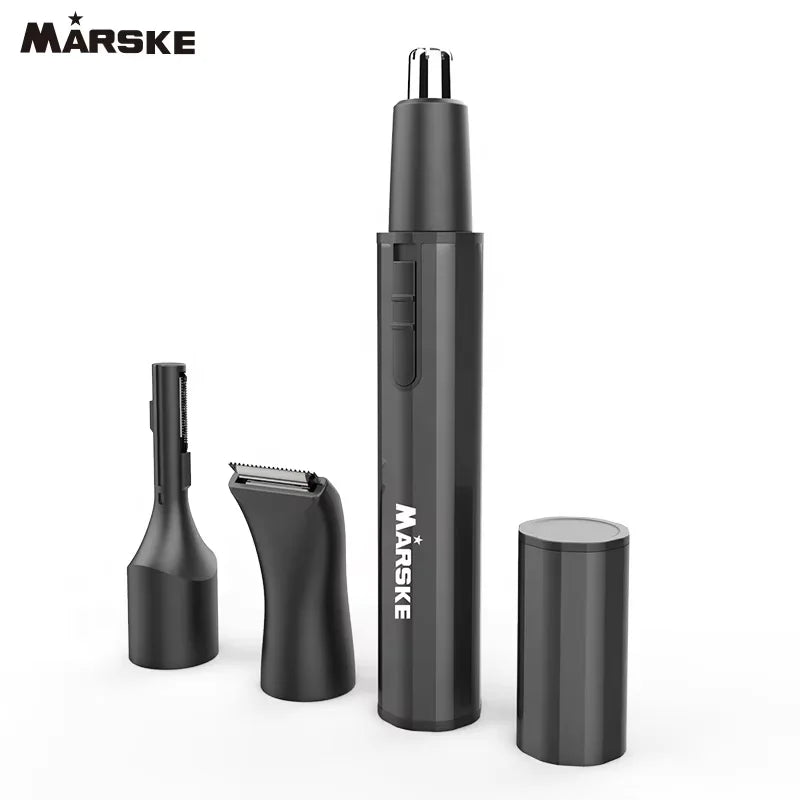 Men's 3-in-1 Professional Painless USB Rechargeable Portable Household Nose & Ear Hair Trimmer