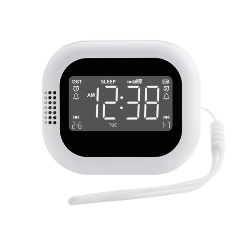 Modern Wireless Digital Bedside Alarm Clock USB Locker Customizable Table Clock for Office Use Minimalist Design Logo for Deaf