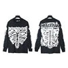 NFC HELL American Style Hip Hop Jersey 500g Long Sleeve Men's Sweatshirt Regular Fit 100% Cotton Print Trendy Casual Street
