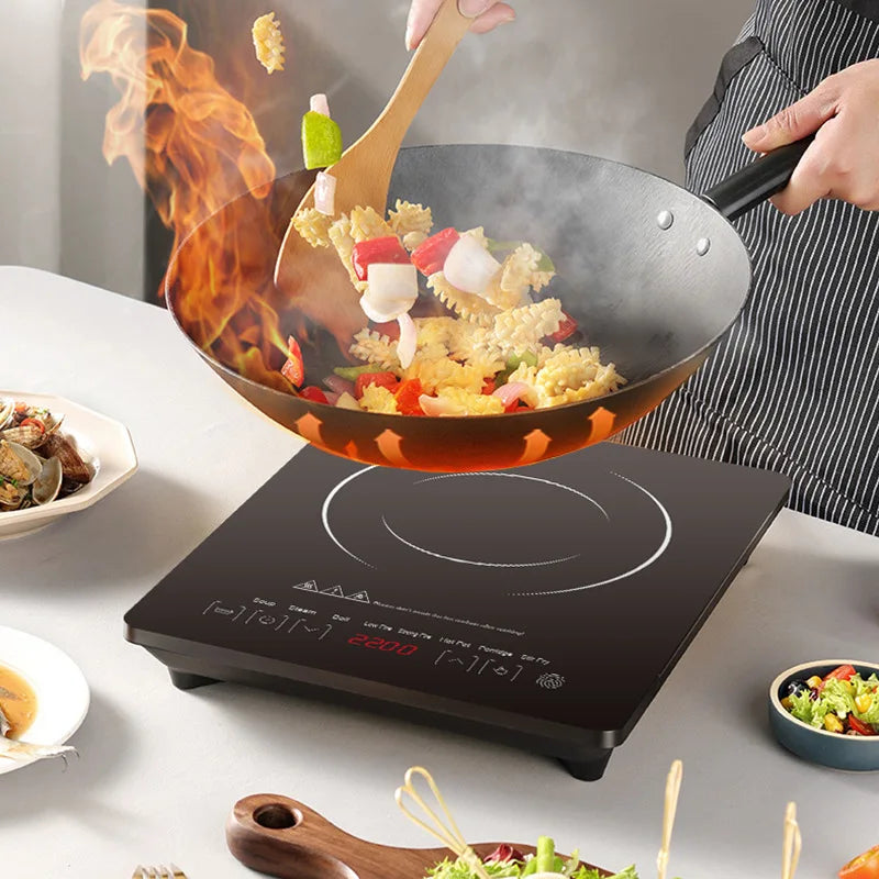 Manufacturer's High-Power 2200 Watt Ceramic Stove New Induction Cooker for Fast Outdoor Heating Household Appliances