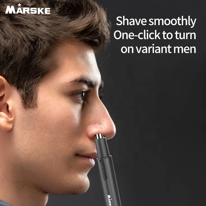 Men's 3-in-1 Professional Painless USB Rechargeable Portable Household Nose & Ear Hair Trimmer