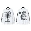 NFC HELL American Style Hip Hop Jersey 500g Long Sleeve Men's Sweatshirt Regular Fit 100% Cotton Print Trendy Casual Street
