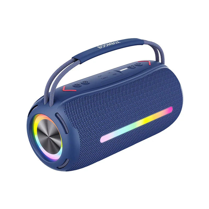 S360 RGB Lamp Subwoofers with FM Radio Support TF Card & USB Flash Drives Portable Handheld Bluetooth Speaker for Party Travel