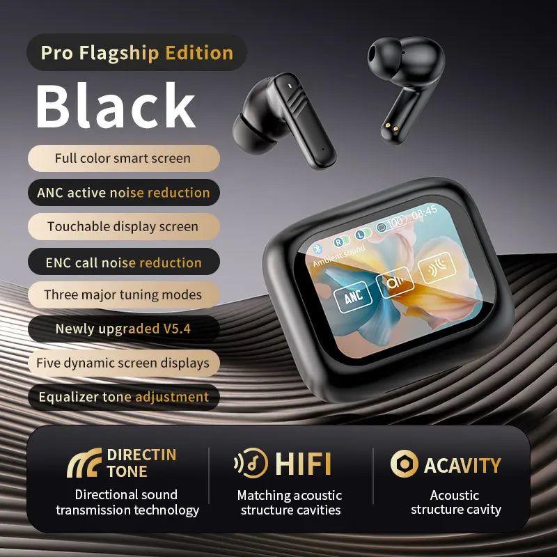 NEW Trend Touch Screen Charging Case Wireless Earphone ENC ANC Earbuds BT 5.3 In-Ear TWS LX-10 Headphones