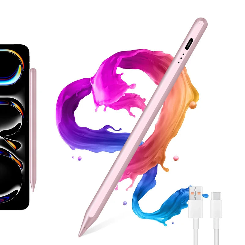 2024 Brand New Arrival Original Fast Charging Pink Aluminum Alloy Active Stylus Capacitive Pen 2nd Gen Pencil for Ipad