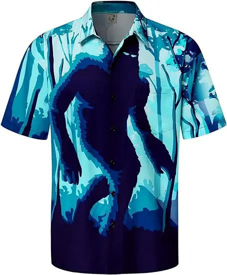 Low Price Trending Polyester Men's Shirt All Over Print Comfortable Soft Breathable Man Shirt