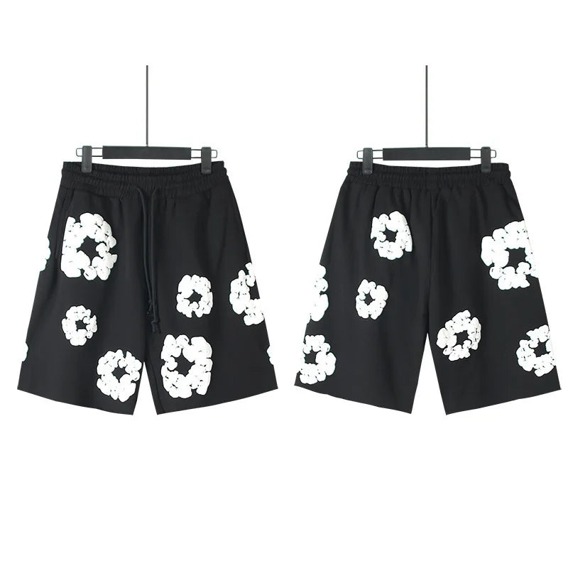 Men's Heavyweight 100% Cotton Street Style High Street Quick Dry Breathable Shorts High Quality Casual Elastic Waist Drawstring