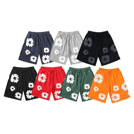 Men's Heavyweight 100% Cotton Street Style High Street Quick Dry Breathable Shorts High Quality Casual Elastic Waist Drawstring