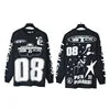 NFC HELL American Style Hip Hop Jersey 500g Long Sleeve Men's Sweatshirt Regular Fit 100% Cotton Print Trendy Casual Street