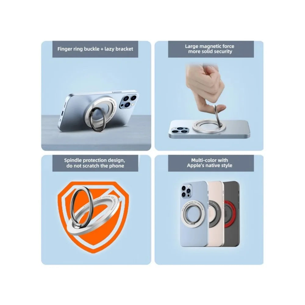 Best Seller 2025 Dropshipping Mobile Phone Holder Ring Strong Magnetic Metal Mobile Phone Ring Holder Cellphone Stand