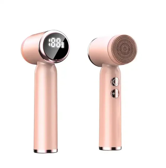 IFINE Rechargeable Hot Cold Electric Sonic Silicone Facial Cleansing Brush Beauty Replacement Brush Heads Face Ionic Household