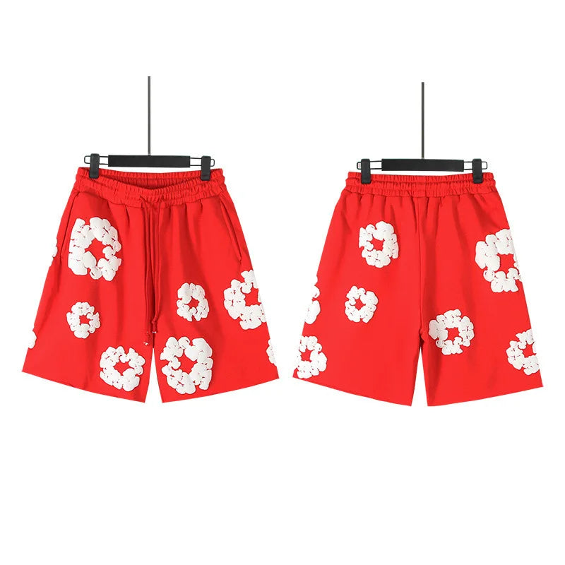 Men's Heavyweight 100% Cotton Street Style High Street Quick Dry Breathable Shorts High Quality Casual Elastic Waist Drawstring